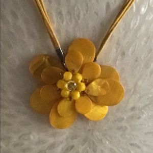 Yellow Flower Necklace